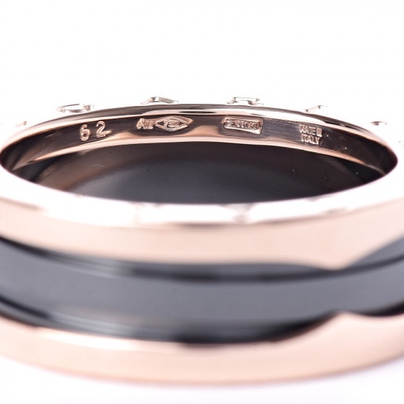 BULGARI 18K Rose Gold B.Zero Two Band Ring 62 - Picture 6 of 8